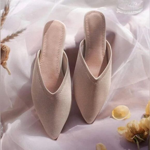 NWT Flat Mules for Women, Closed Pointed Toe Flat Loafers - Picture 5 of 7